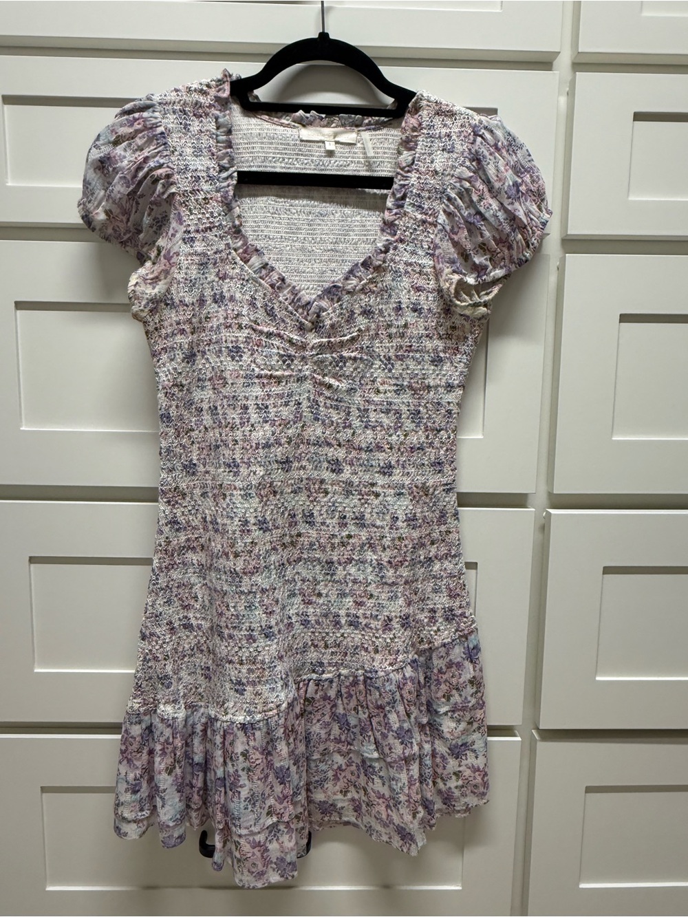 Loveshack Fancy smocked floral dress